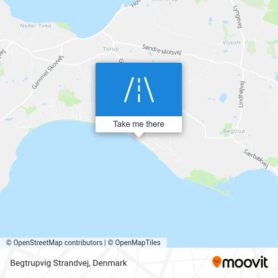 Begtrupvig Strandvej map