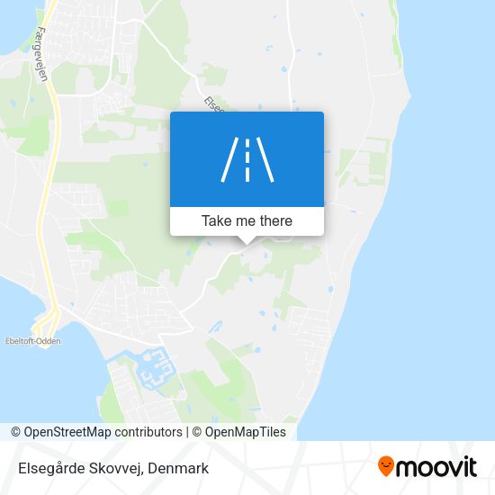 Elsegårde Skovvej map