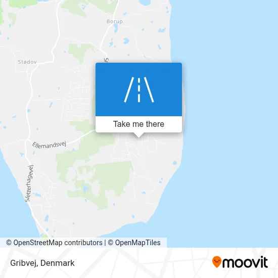Gribvej map