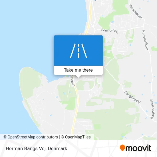 Herman Bangs Vej map