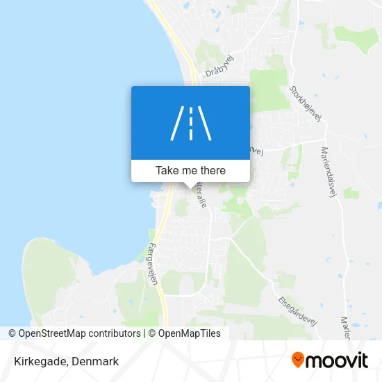 Kirkegade map