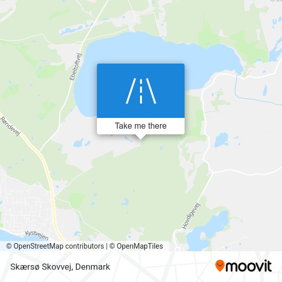 Skærsø Skovvej map