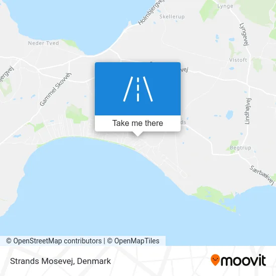 Strands Mosevej map