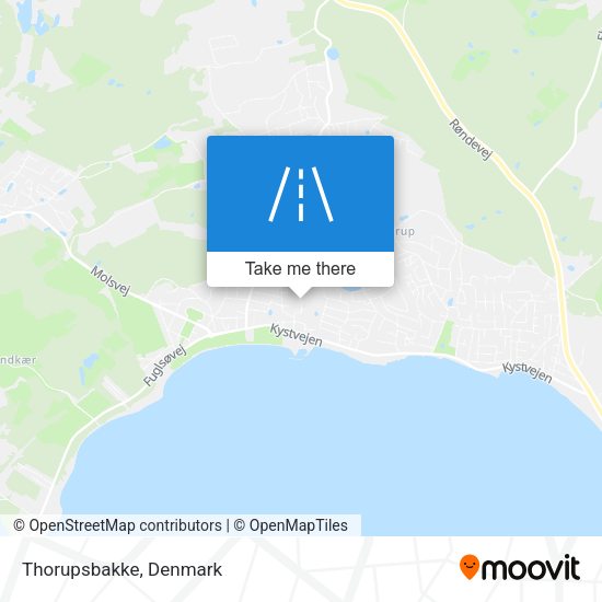 Thorupsbakke map