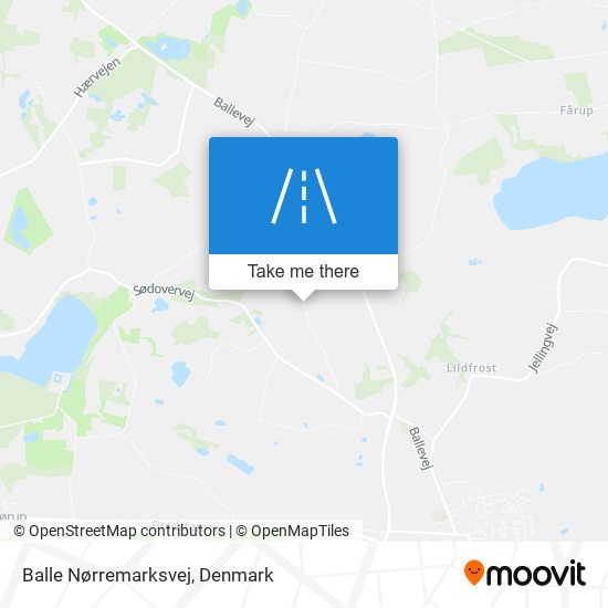 Balle Nørremarksvej map