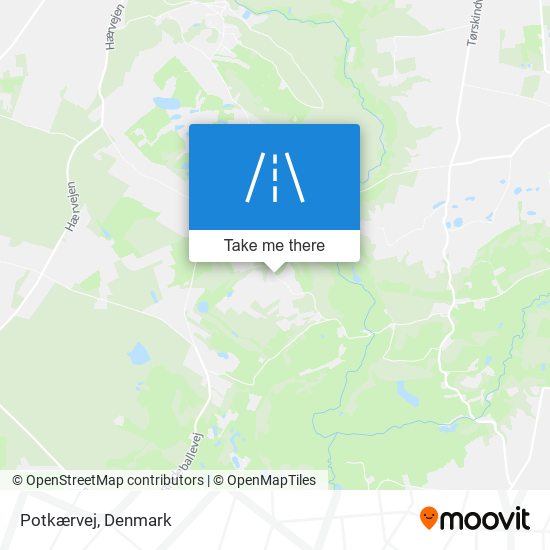 Potkærvej map