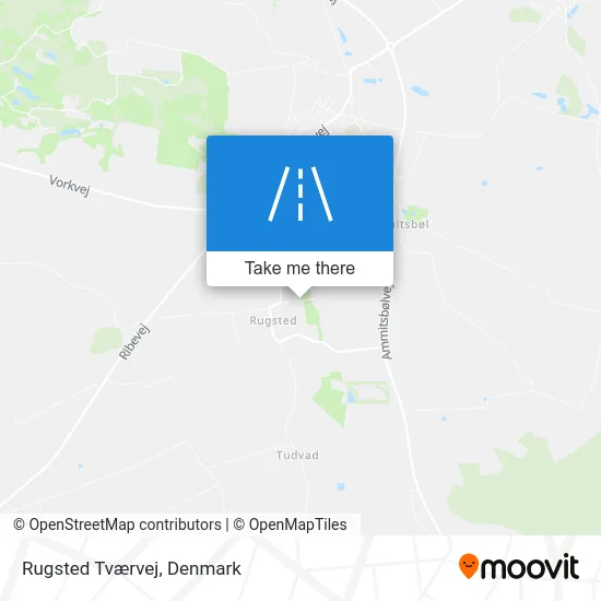 Rugsted Tværvej map