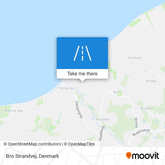 Bro Strandvej map