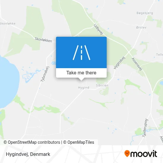 Hygindvej map