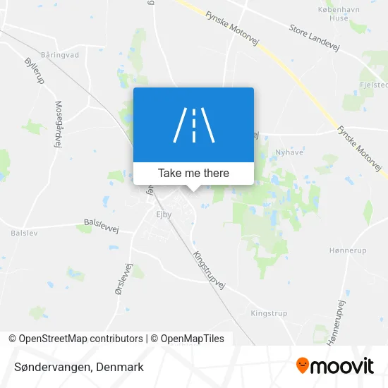 Søndervangen map