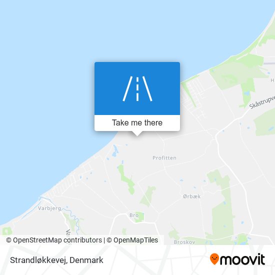 Strandløkkevej map