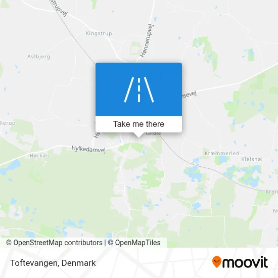 Toftevangen map