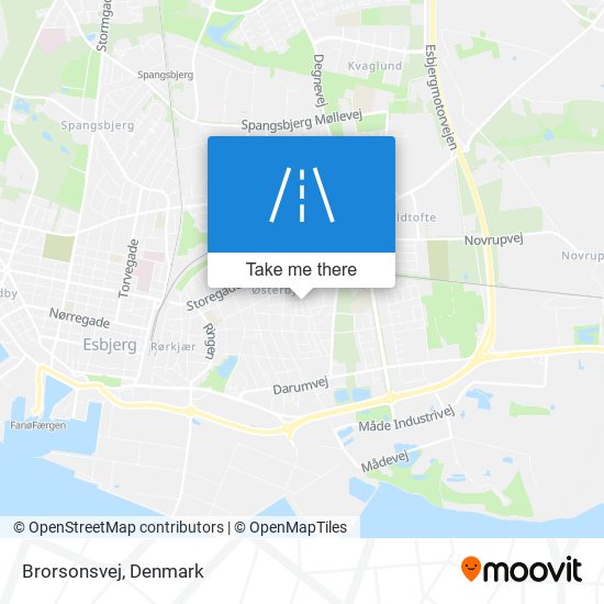 Brorsonsvej map