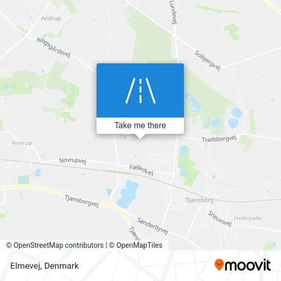 Elmevej map