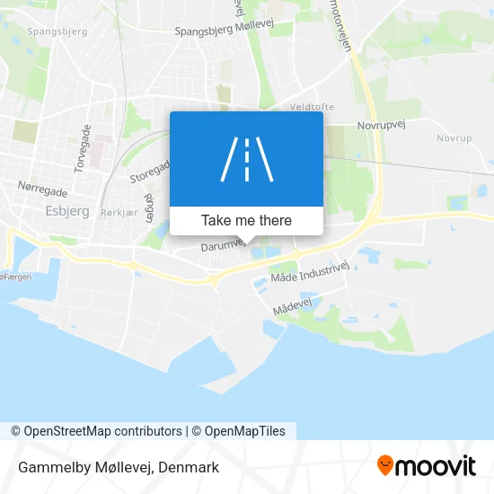 Gammelby Møllevej map