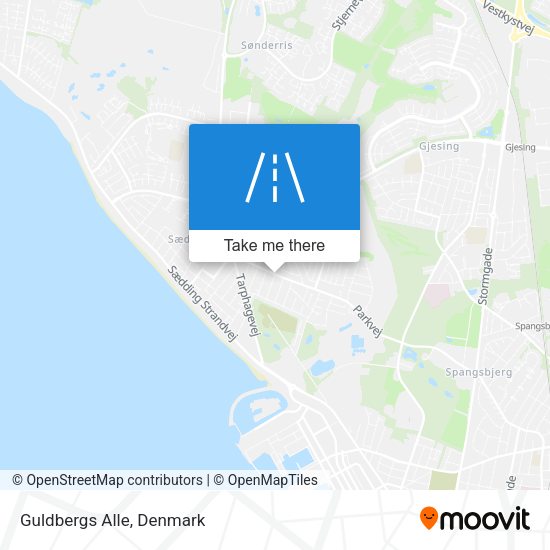 Guldbergs Alle map