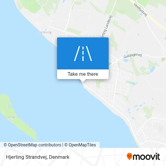 Hjerting Strandvej map