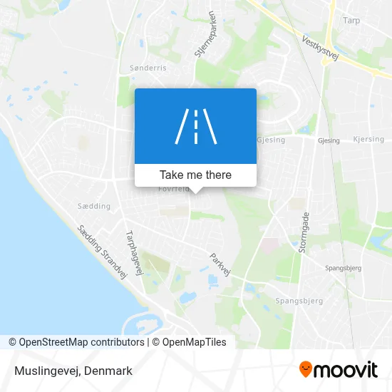 Muslingevej map