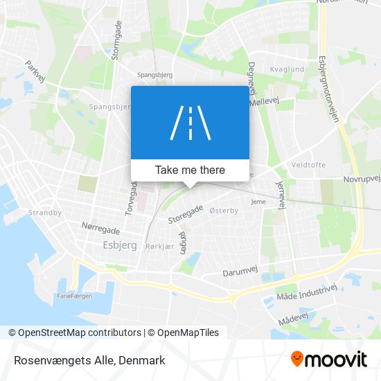 Rosenvængets Alle map