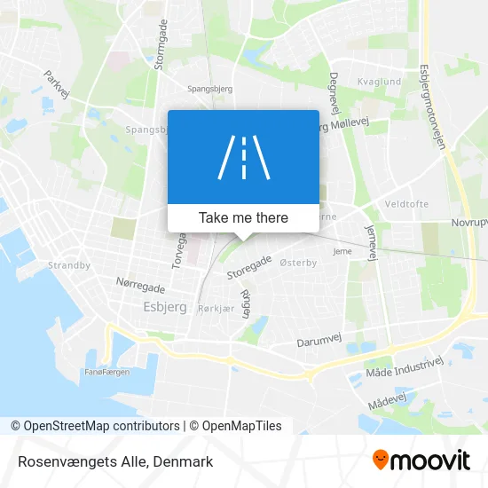 Rosenvængets Alle map