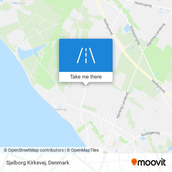 Sjelborg Kirkevej map