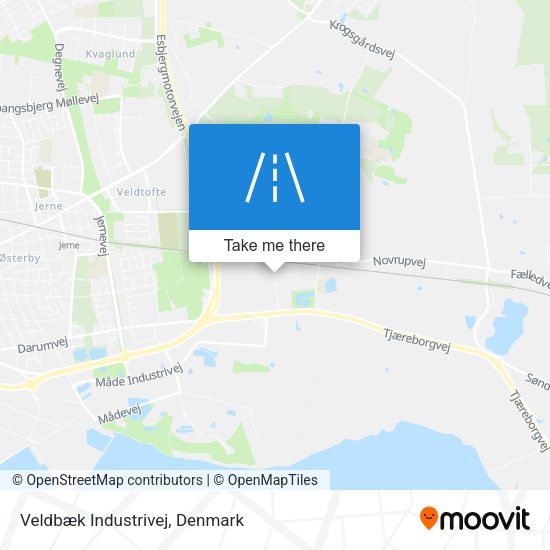 Veldbæk Industrivej map