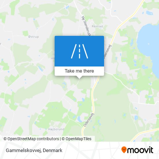 Gammelskovvej map