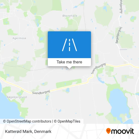 Katterød Mark map