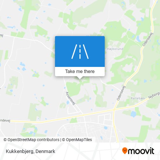 Kukkenbjerg map