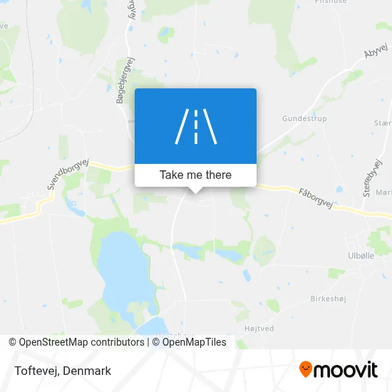 Toftevej map