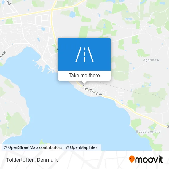 Toldertoften map