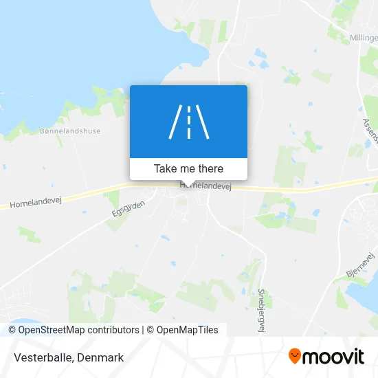 Vesterballe map