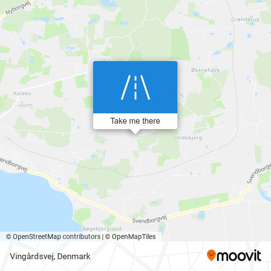 Vingårdsvej map