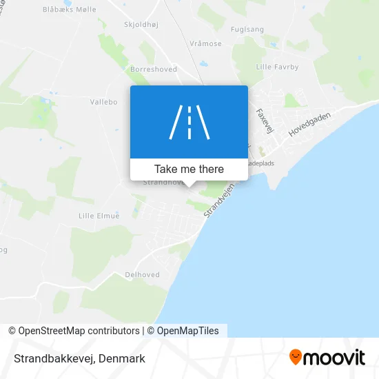 Strandbakkevej map