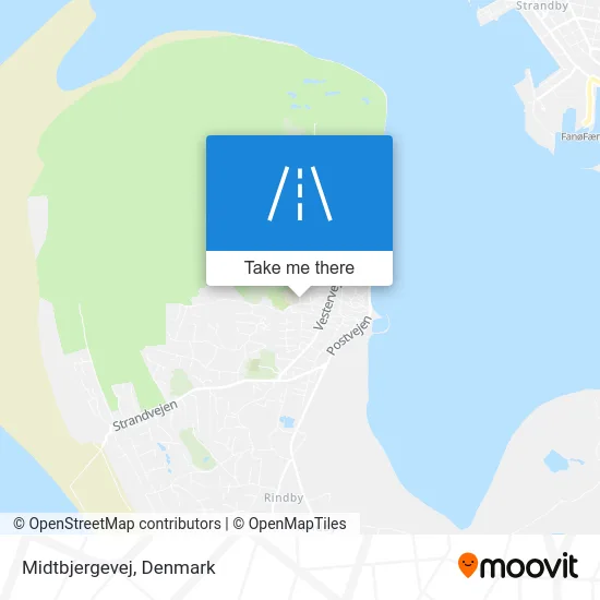 Midtbjergevej map