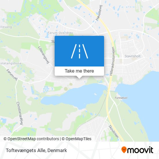 Toftevængets Alle map