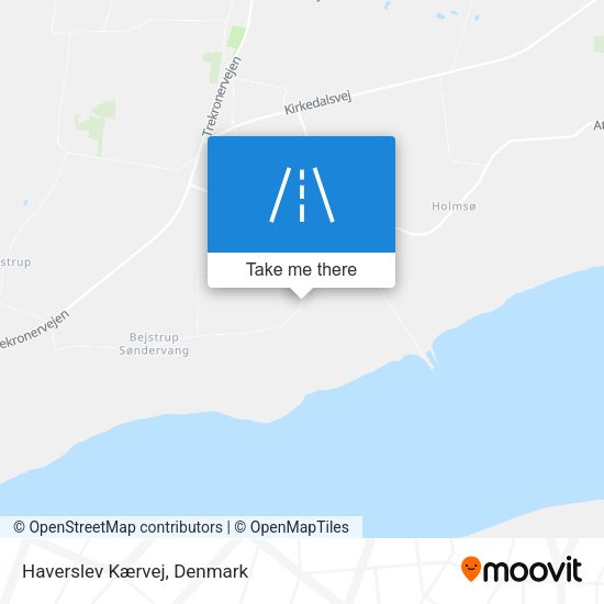Haverslev Kærvej map