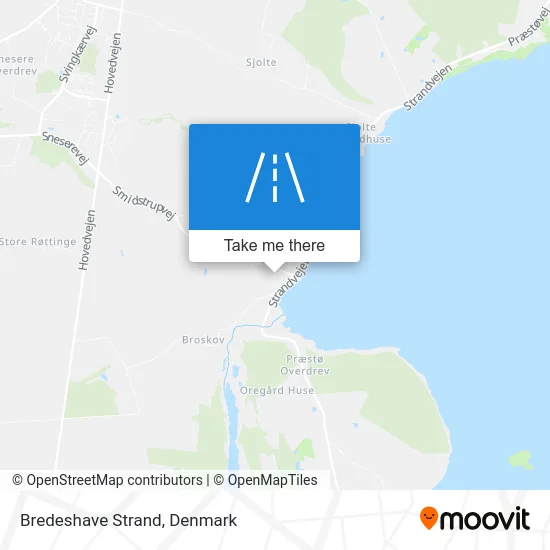 Bredeshave Strand map