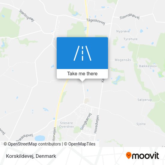 Korskildevej map