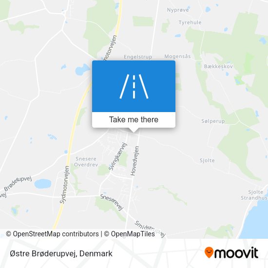 Østre Brøderupvej map