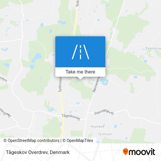 Tågeskov Overdrev map