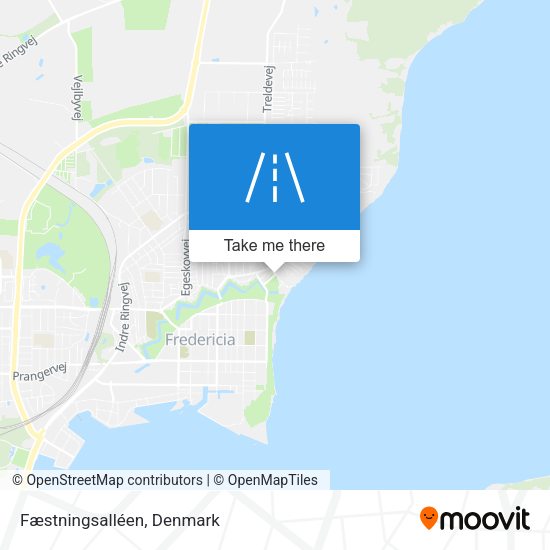 Fæstningsalléen map