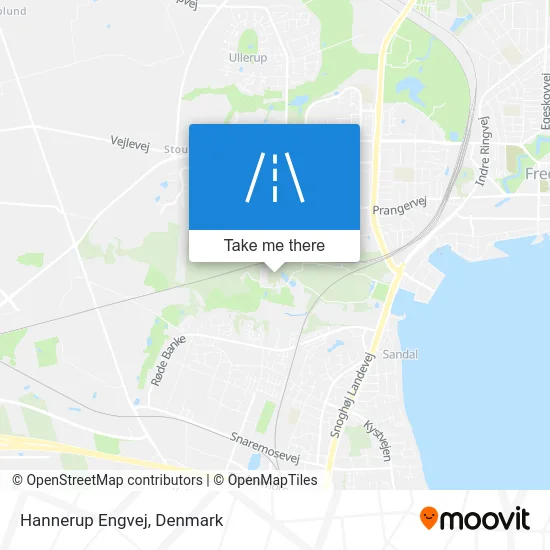 Hannerup Engvej map