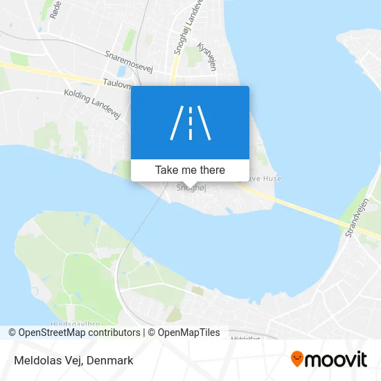 Meldolas Vej map