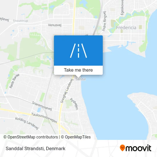 Sanddal Strandsti map