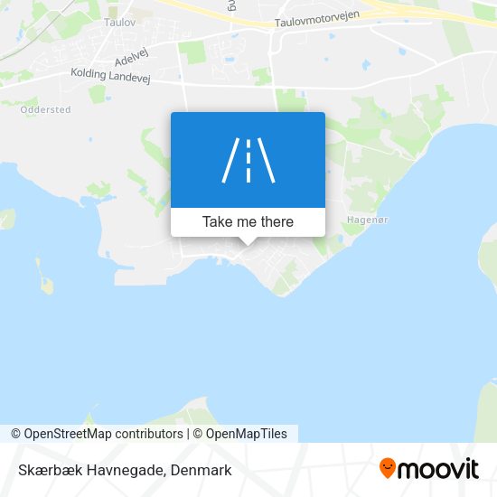 Skærbæk Havnegade map