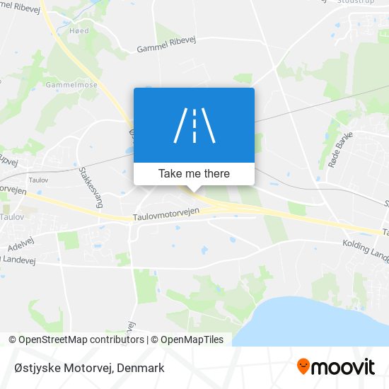 Østjyske Motorvej map