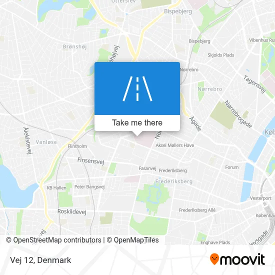 Vej 12 map