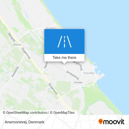 Anemonevej map