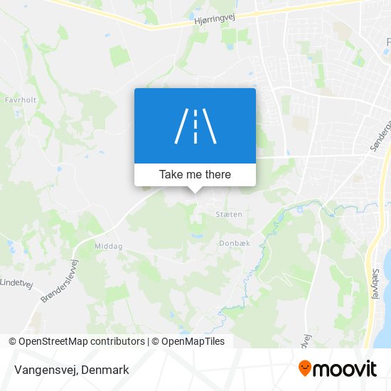 Vangensvej map